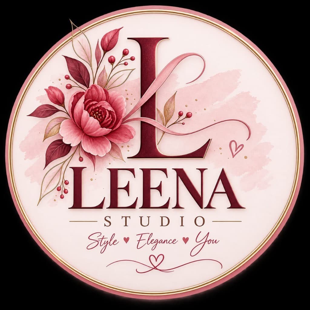 LeenaStudio floral monogram